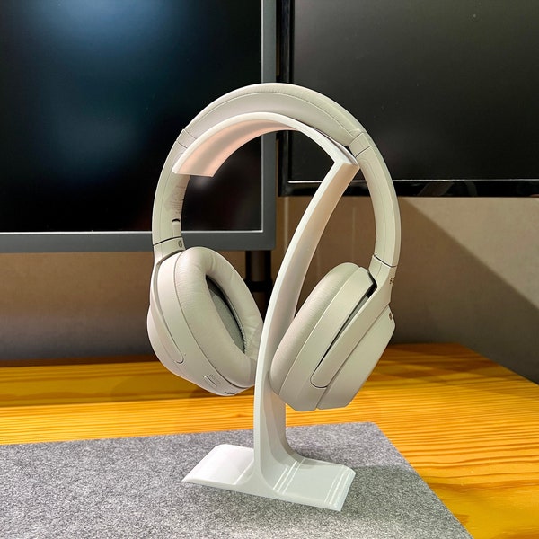 Headphone stand No. 2 headphone holder headphone stand holder headset stand headset holder minimalist | 3D Printed