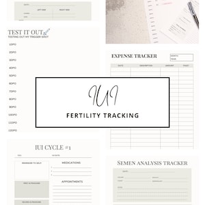 IUI Cycle #1 Tracking Packet Digital Download *Fertility Tracker* (Neutral Style)