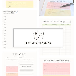 IUI Cycle #1 Tracking Packet Digital Download *Fertility Tracker* (Rainbow Style)