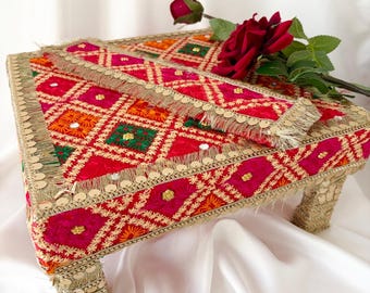 Maiyan Mayoun Vatna Haldi Set of 2 Piece | Indian Desi Pakistani Wedding | Punjabi | Accessories | Viyaah | Wedding Invitation | Basket