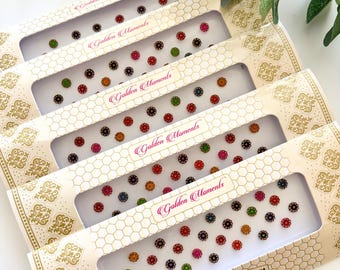 Indian Punjabi Bollywood traditional Fancy Bindi Packets Multicolour Diamonds