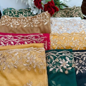 Nytt snyggt handgjort broderivävnadstyg Dupattas/ Multicolour Dupatta Phulkari