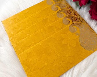 Golden Foil Shell Design Money Envelopes, Set of 10