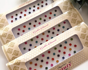 Indian Punjabi Bollywood traditional Fancy Bindi Packets Multicolour Diamonds