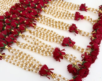 2 pack Wedding Floral Milni Haar, Beads Haar, Baarat Gift, Welcome Gift, Baraat Swagat Mala, Women's Mala, Hindu Wedding, Wedding Milni Mala