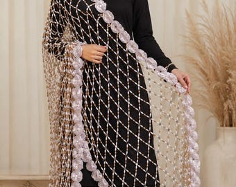 New Fancy Gold Lace Handmade Embroidery Dupattas/ Multicolour Dupatta Phulkari