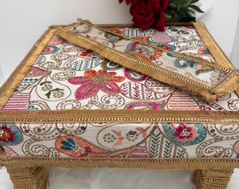 Maiyan Mayoun Vatna Haldi Set of 2 Piece | Indian Desi Pakistani Wedding | Punjabi | Accessories | Viyaah | Wedding Invitation | Basket