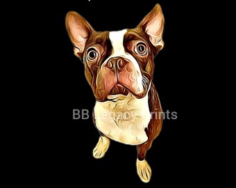 Cartoon Pet Portrait - 8inx10in Stretched Canvas