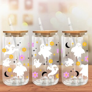Flaunt as you Haunt Glass Beer Can / Beer Can / Iced Coffee Cup / Glass Cup Coffee / Libby glass can / Cute Coffee Cup / Gifts for Her
