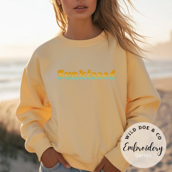 Sunkissed Sweatshirt Clothing sweatshirt Gift Holiday Wear Cute Sweatshirt Gifts for Her Hoodie trending sunlover Etsy