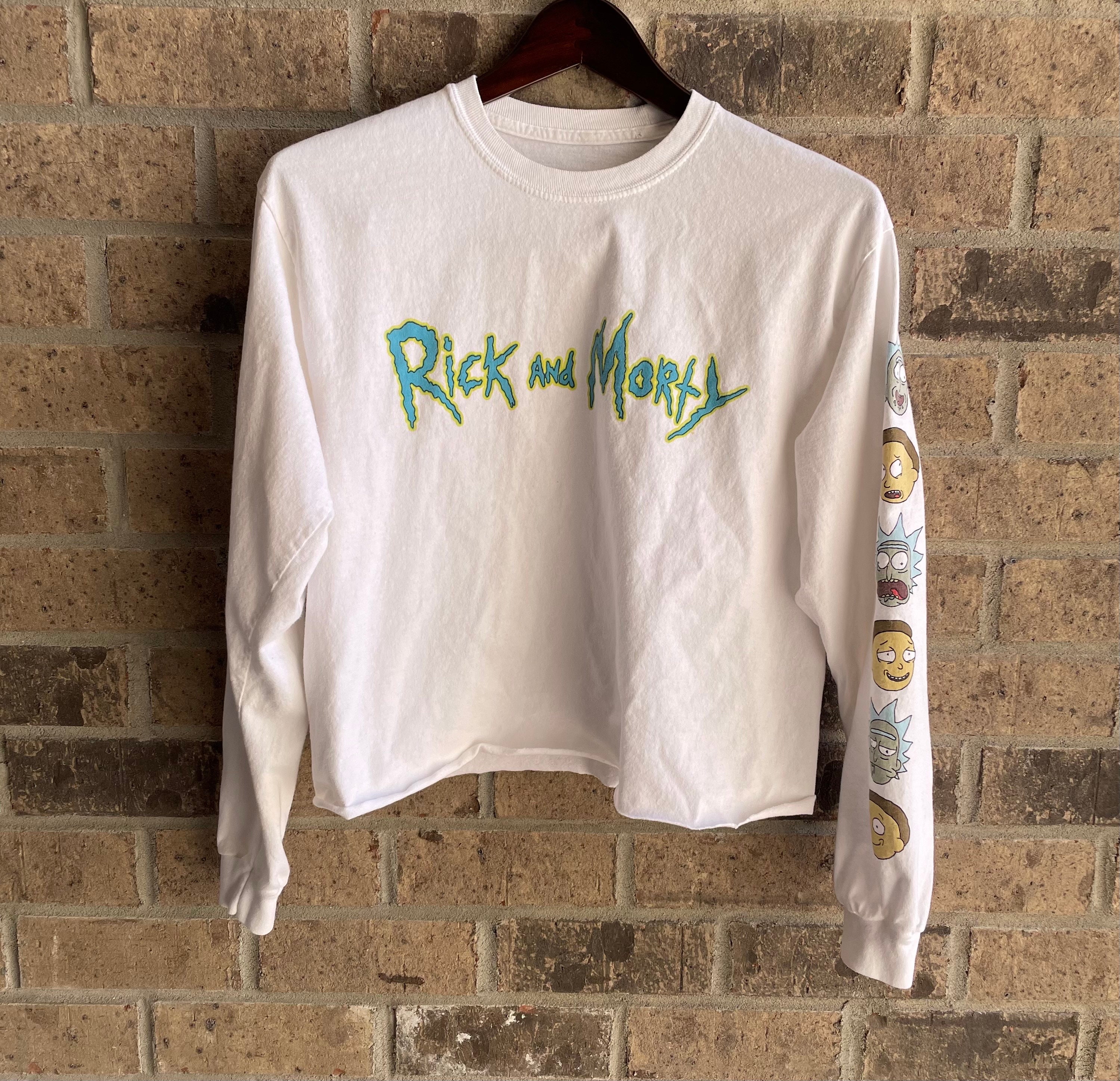 rick and morty long sleeve white