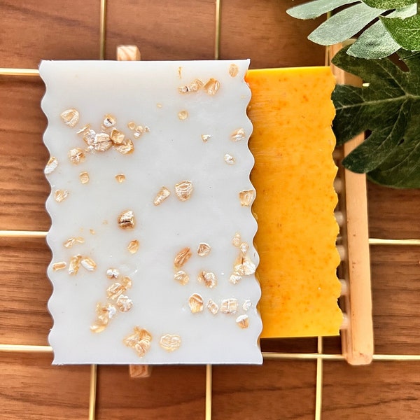 Oats Soap, Natural Bar soap, Turmeric soap, Handmade Soap, Essential Oil Scented, Naturally Scented, Lemon Soap, Soap Favors, Christmas gift