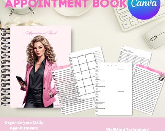 Printable Daily Appointment Book: Undated Schedule Planner (PDF)