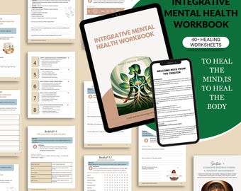 Integrative Mental Health Professional Workbook | Provider Guide PDF | Trauma-Informed Worksheets | Instant Download for Clinicians