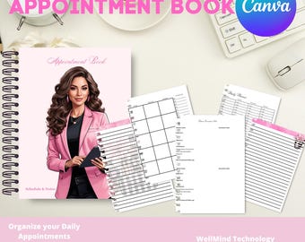 Printable Daily Appointment Book: Undated Schedule Planner (PDF)