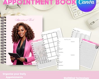 Printable Daily Appointment Book: Undated Schedule Planner (PDF)