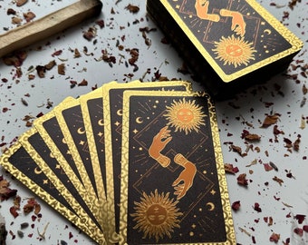 Hochwertiges Goldenes Tarotkarten Deck "COSMIC UNIVERSE"