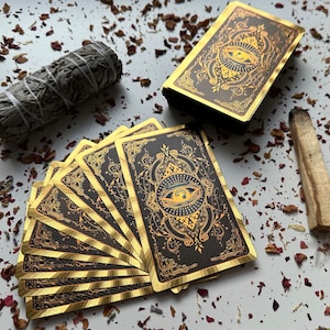 High quality Golden Tarot Cards Deck "EYE OF PROVIDENCE"