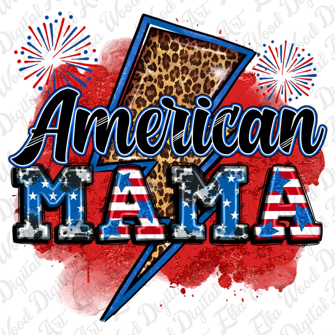 American Mama Png Sublimation Design Download, 4th of July Png, Western ...
