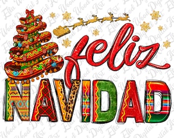 Fotohintergrund 'Feliz Navidad' 2.1x1.5m - Mexikanisches Weihnachtsdesign Mit Kakteen & Blumen, Aus Vinyl