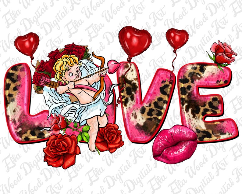 Love Valentine's Day Png Sublimation Design Download, Happy Valentine's ...