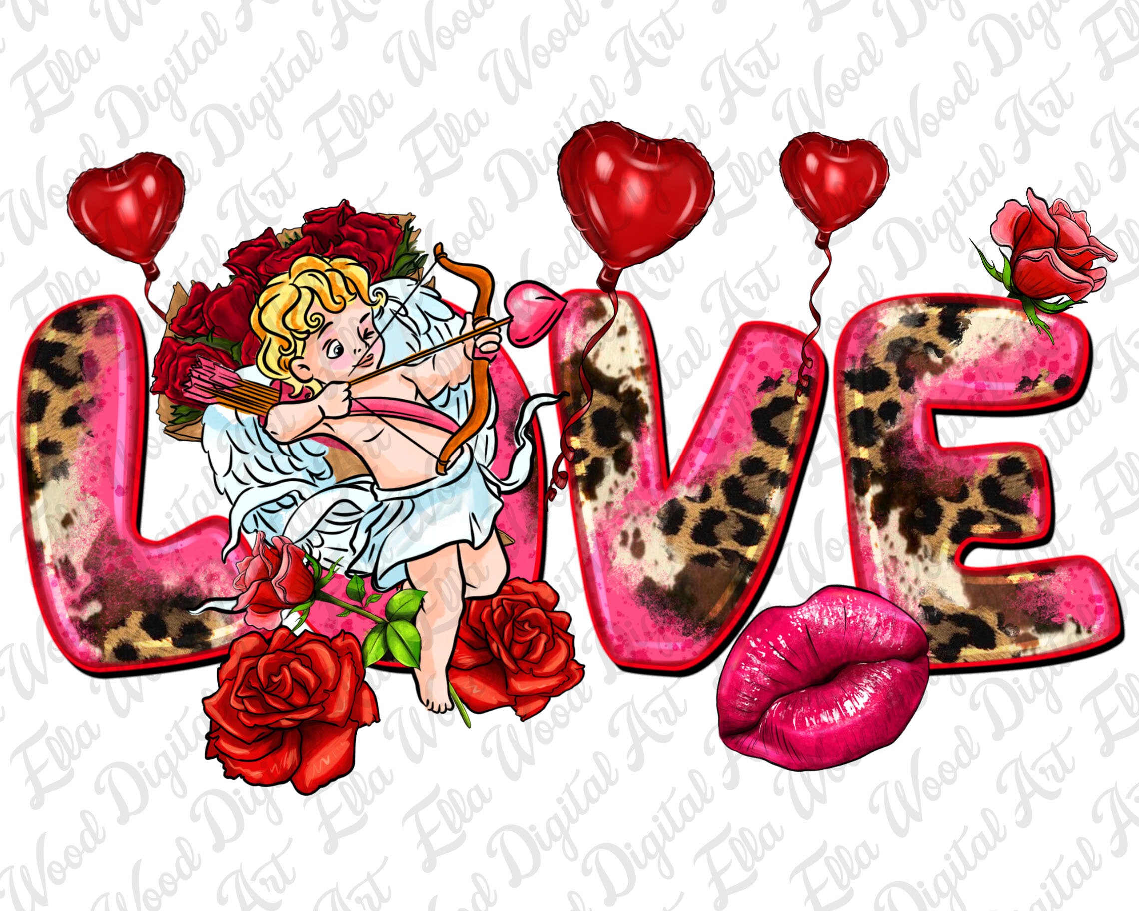 Love Valentine's Day Png Sublimation Design Download, Happy Valentine's ...
