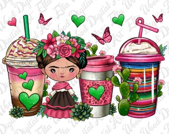 Mexican coffee cups cafecito png sublimation design download, Mexican coffee png, Mexico png, Mexican design png,sublimate designs download