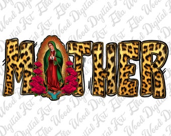 Mother Our Lady of Guadalupe floral png sublimation design download, Guadalupe png, Christian png, Religious png, sublimate designs download