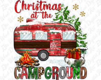Christmas at the campground png sublimation design download, Merry Christmas png, Christmas camping png, sublimate designs download