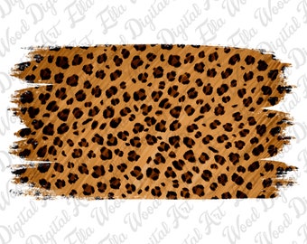 Leopard brushstrokes png sublimation design download, western brushstrokes png, western leopard png, sublimate designs download