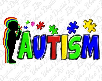 Puzzel Autisme kind png sublimatie ontwerp downloaden, Autisme Bewustzijn png, Autisme puzzelstukjes png, sublimeren ontwerpen downloaden