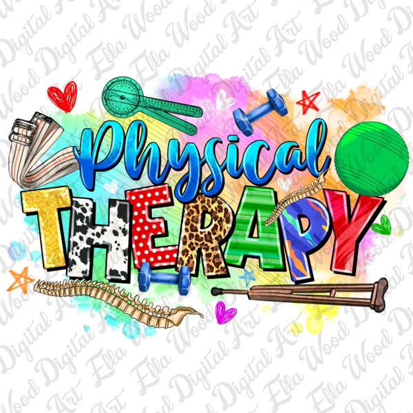Physical Therapy png sublimation design download, western Physical Therapy png, Nurse png, Nursing png, sublimate designs download