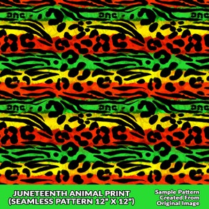 Juneteenth animal print seamless pattern digital paper, African digital seamless pattern png, seamless pattern png,printable scrapbook paper