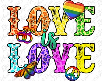 Love is love png sublimation design download, Pride png, LGBTQ+ png, love is love png, human rights png, sublimate designs download