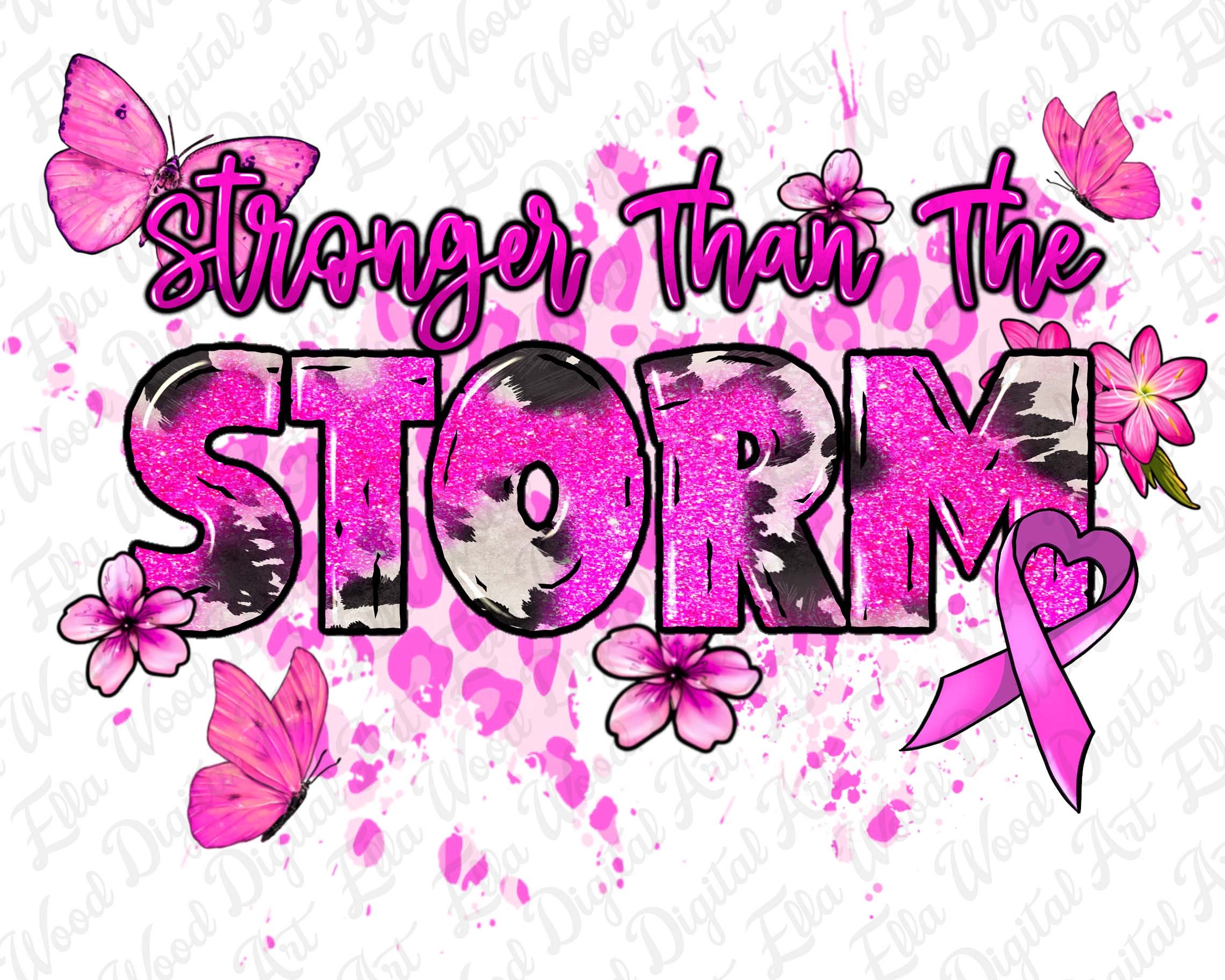 Strong Cancer Ribon Strong Than the Cancer Png Sublimation Design Download, Cancer ...