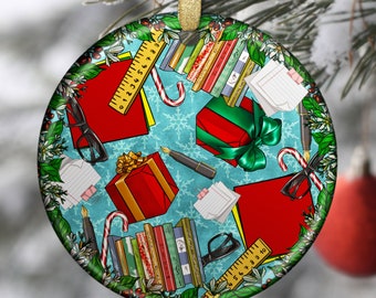 Teacher Christmas Ornament Png Sublimation Design, Christmas Ornament Png, Merry Christmas Png, Teacher Ornament Png, Sublimate Download