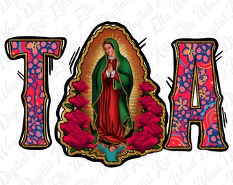 Lady of Guadalupe Tia png sublimation design download, Our lady of Guadalupe png, Christian png, Religious png, sublimate designs download