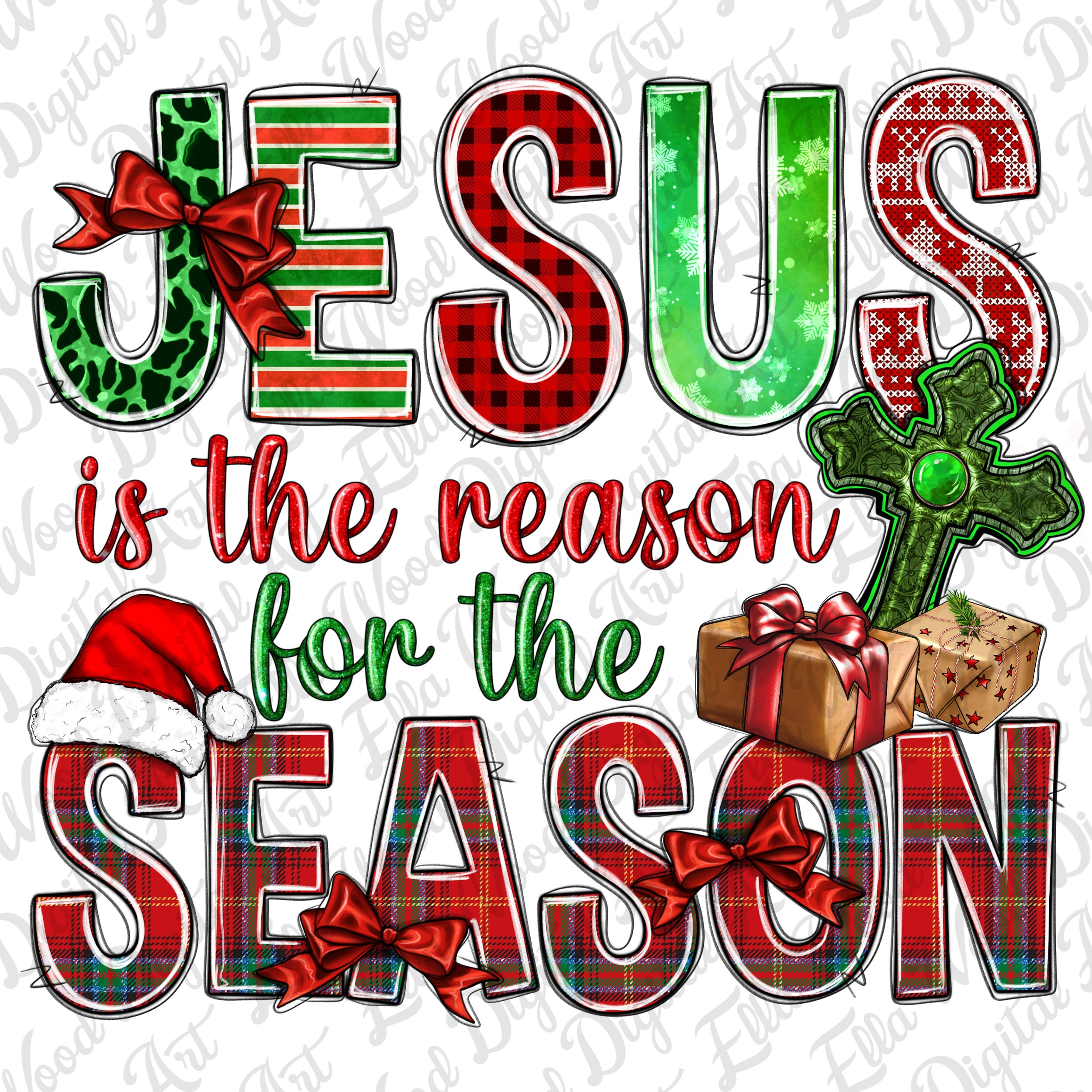 Jesus is the Reason for the Season Christmas Png Christian Etsy