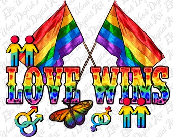 Kärlek vinner png sublimeringsdesign för nedladdning, Pride png, HBTQ+ png, kärlek är kärlek png, mänskliga rättigheter png, sublimerade designer för nedladdning