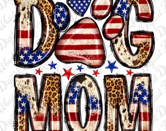 4th of July dog mom png sublimation design download, 4th of July png, western mom png, Independence Day png, sublimate designs download