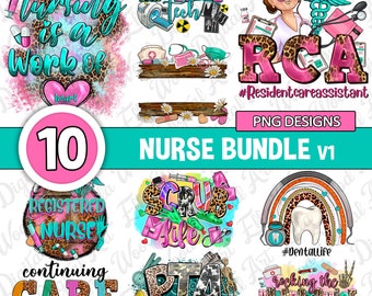 Nurse bundle V1 png sublimation design download, Nurse png, Nursing png, Nurse life png, western Nurse png, sublimate designs download