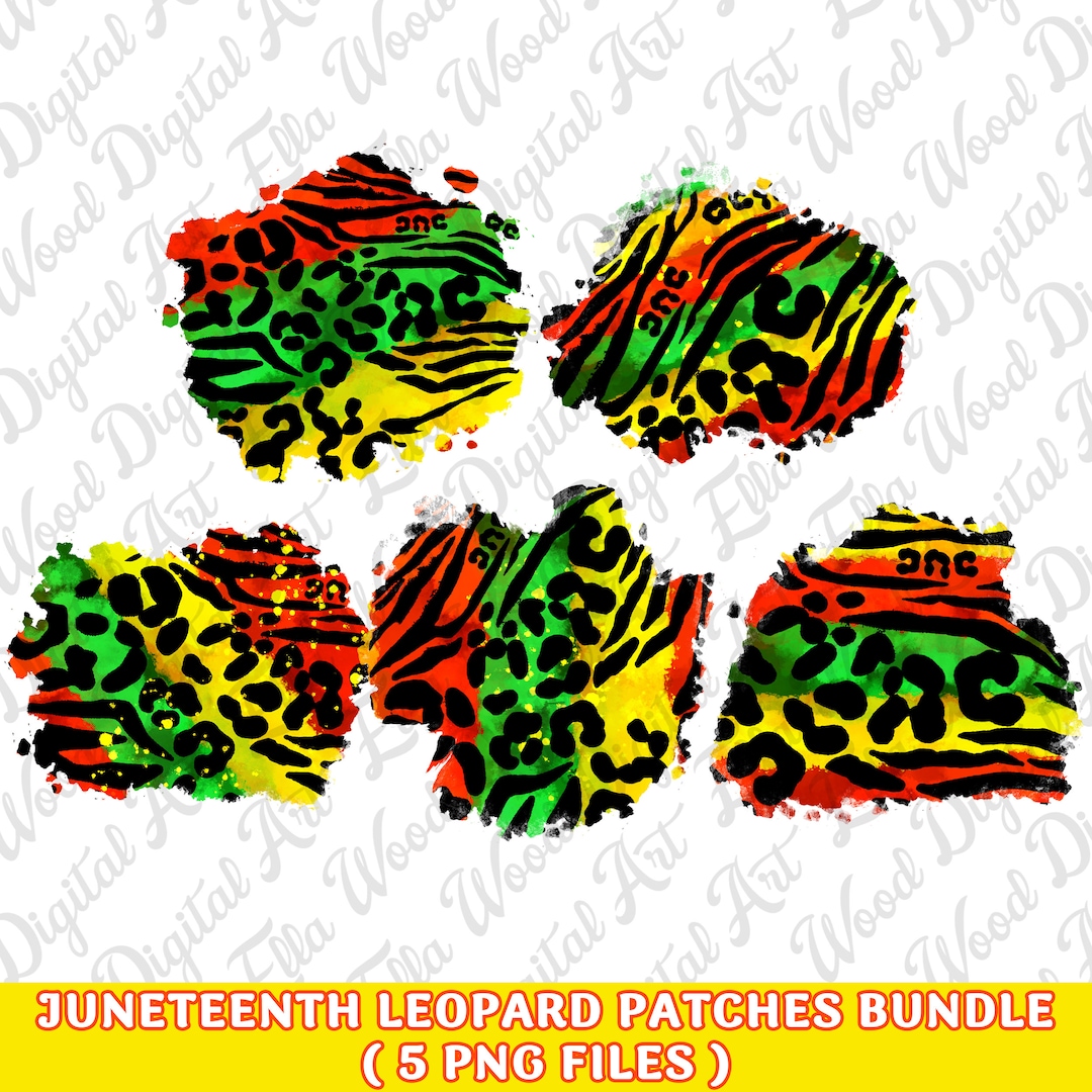 Juneteenth Patch Leopard Juneteenth Patches Png Sublimation Design Download, Juneteenth ...