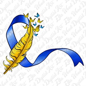 Feather down syndrome png sublimation design download, Down Syndrome png, Down Syndrome Awareness png, sublimate designs download