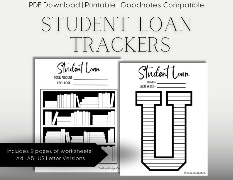 Student Loan Payoff Tracker Printable Student Loan Sink Pay Off The