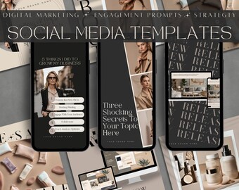 Social Media Marketing Template | Digital Marketing Agency Templates | Ready To Use Instagram Post Templates | Content Creator Instagram