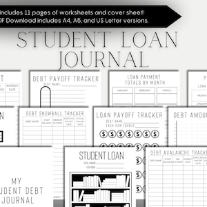 Student Loan Payoff | Student Debt Payment | Debt Tracker | Student Loan Debt | Student Debt Payoff Tracker | Student Loan Tracker