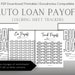 Car Loan Coloring Sheet, Truck Loan Coloring Sheet, Debt Payoff Tracker ...
