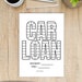 Car Loan Coloring Sheet, Truck Loan Coloring Sheet, Debt Payoff Tracker ...
