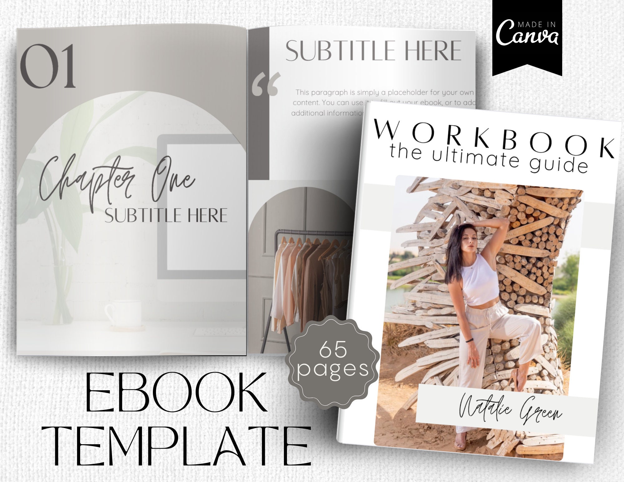 Ebook Template Canva | Online Coach Guide | Lead Magnet Course Template ...