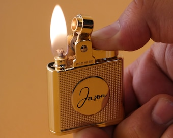 Encendedor de queroseno retro de cobre, resistente al viento, regalo personalizado